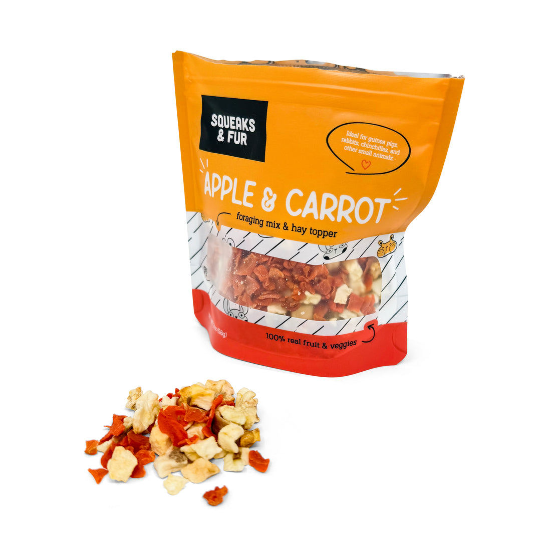 Dried Apple & Carrot - Squeaks & Fur