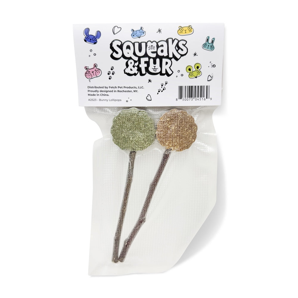 Bunny Face Lollipops - Squeaks & Fur
