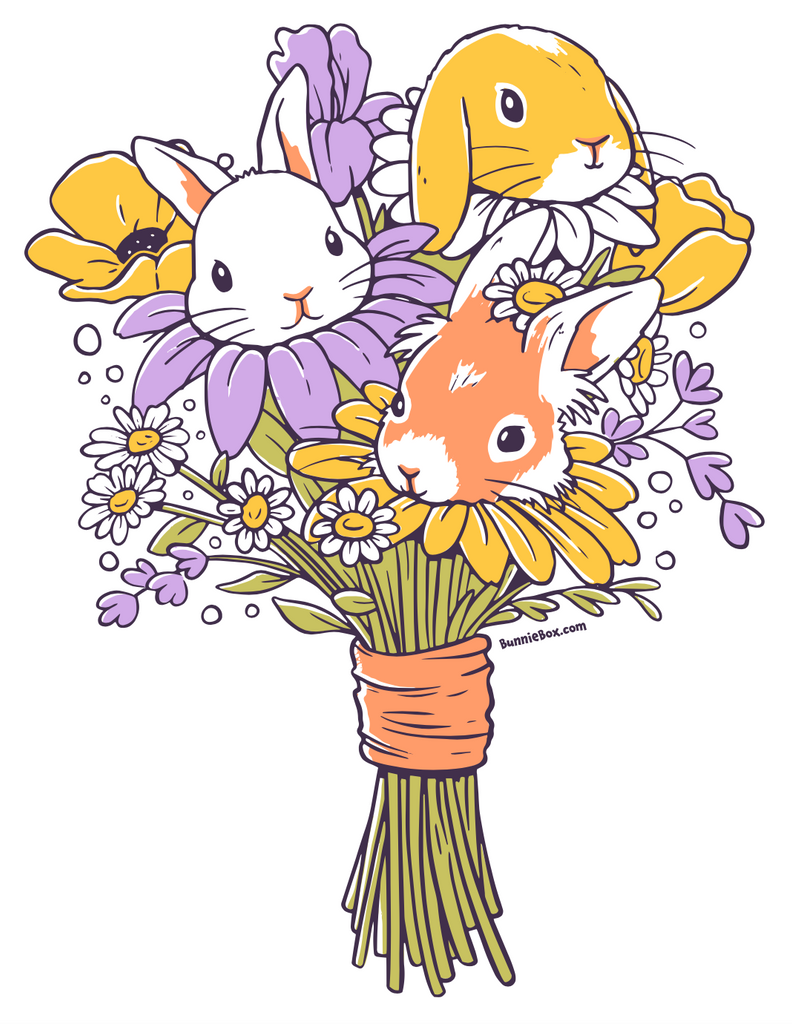 Bunny Flower Sticker