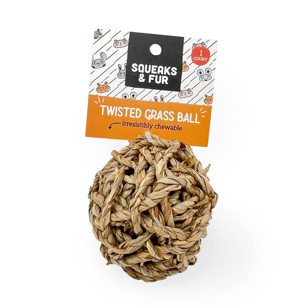 Twisted Grass Ball - Squeaks & Fur
