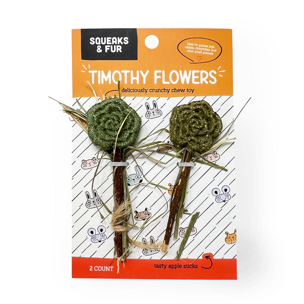 Timothy Flowers 2 pack - Squeaks & Fur